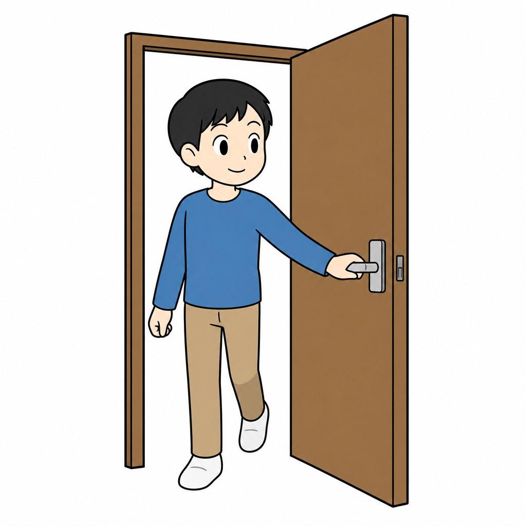 開く